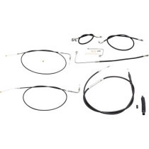 HANDLEBAR CABLE/BRAKE & CLUTCH LINE/WIRE KITS AND COMPONENTS / STAINLESS STEEL|VINYL / BLACK