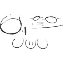 HANDLEBAR CABLE/BRAKE & CLUTCH LINE/WIRE KITS AND COMPONENTS / STAINLESS STEEL|VINYL / BLACK