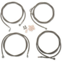 HANDLEBAR CABLE/BRAKE & CLUTCH LINE/WIRE KITS AND COMPONENTS / STAINLESS STEEL / NATURAL