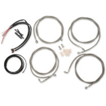 HANDLEBAR CABLE/BRAKE & CLUTCH LINE/WIRE KITS AND COMPONENTS / STAINLESS STEEL / NATURAL