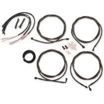 HANDLEBAR CABLE/BRAKE & CLUTCH LINE/WIRE KITS AND COMPONENTS / STAINLESS STEEL / BLACK