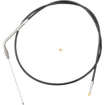 THROTTLE CABLE BLACK VINYL FOR BEACH BARS OR EXTRA WIDE HANDLEBARS WITH PULLBACK