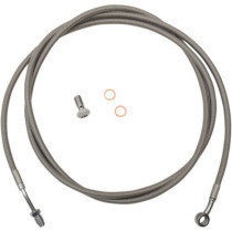 BRAIDED STAINLESS CLUTCH LINE FOR 12"-14" APES / NATURAL-BRAIDED / STAINLESS STEEL