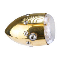 HKC, Retro LED taillight. Polished brass