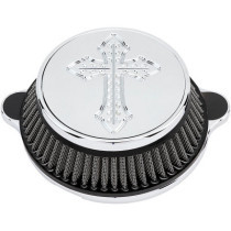 AIR CLEANER KIT DESIGN SPANISH CROSS CHROME