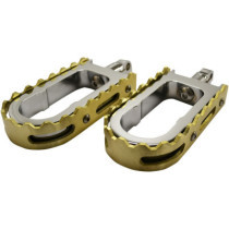 FOOTPEGS BMX STYLE CHROME/ BRASS