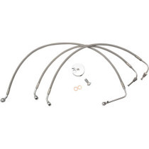 BRAKE LINE STAINLESS BRAIDED FOR 12"-14" APE HANGERS