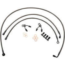 BRAKE LINE MIDNIGHT STAINLESS FOR 12"-14" APE HANGERS