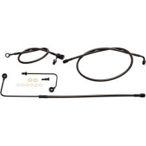 HANDLEBAR CABLE/BRAKE & CLUTCH LINE/WIRE KITS AND COMPONENTS / STAINLESS STEEL / BLACK