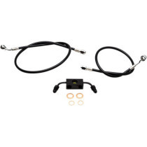 HANDLEBAR CABLE/BRAKE & CLUTCH LINE/WIRE KITS AND COMPONENTS / STAINLESS STEEL|VINYL / BLACK