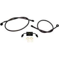 HANDLEBAR CABLE/BRAKE & CLUTCH LINE/WIRE KITS AND COMPONENTS / STAINLESS STEEL / BLACK