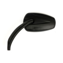 Slipstream mirror set. Curved stem, Black