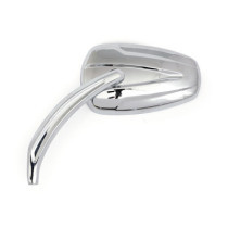 Slipstream mirror set. Curved stem, chrome