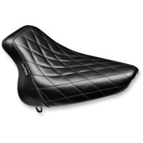 Selle solo Bare Bones Diamond Stitch - Softail de 2000 à 2007 - Noir avec damier