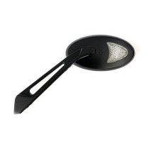 LED Cateye turn signal mirror set. Black, amber front lens