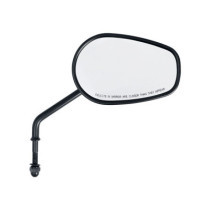 Riptide tapered mirror set, long stem. Black