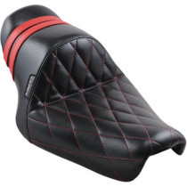 SEAT STUBS SPOILER DIAMOND STITCHED BLACK W/RED SPEED STRIPES