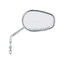 Riptide tapered mirror set, long stem. Chrome