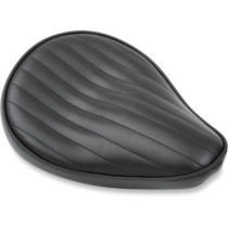 SEAT SPRING-MOUNTED SOLO PLEATED BLACK