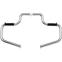 HIGHWAY BAR BUILT-IN RUBBER FOOTREST MULTIBAR® / STEEL / FRONT / NATURAL-CHROME