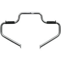 HIGHWAY BAR BUILT-IN RUBBER FOOTREST MULTIBAR® / STEEL / FRONT / NATURAL-CHROME