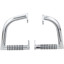 HIGHWAY BAR WITH O-RING LINBAR® / STEEL / REAR / NATURAL-CHROME