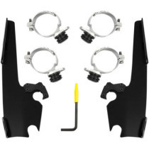 MOUNTING KIT TRIGGER-LOCK MEMPHIS FATS/SLIM-WINDSHIELD BLACK