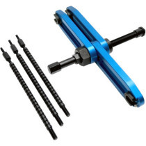 CRANKCASE SPLITTER V2 STEEL ALUMINUM BLUE BLACK