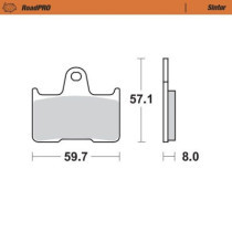 BRAKE PAD ROADPRO SINTER