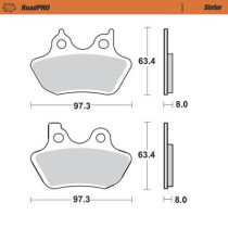 BRAKE PAD ROADPRO SINTER