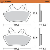 BRAKE PAD ROADPRO SINTER