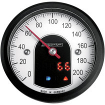 MO-SCOPE TINY 49 MM ANALOG SPEEDOMETER BLACK