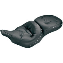 SEAT ONE-PIECE ULTRA TOURING REGAL PILLOW TOP 2-UP  WITH CHROME STUDS