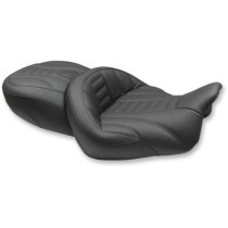 SEAT ONE-PIECE SUPER TOURING 2-UP STITCHED DETAILING WITH DRIVER BACKREST RECEIVER