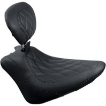 SEAT SOLO WIDE TOURING DIAMOND STITCHED WITH BACKREST