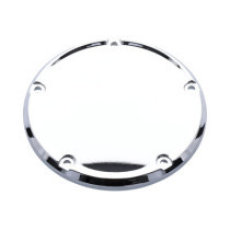 Derby cover, smooth domed. Chrome