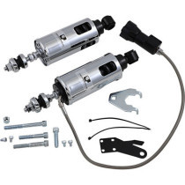 PROGRESSIVE SUSPENSION 422 SERIES HEAVY DUTY SHOCKS W/ REMOTE ADJUSTABLE PRELOAD CHROME