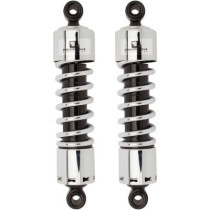 PROGRESSIVE SUSPENSION 412 SERIES HEAVY DUTY AMERICAN-TUNED GAS SHOCKS W/O COVER CHROME 12"