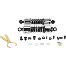 PROGRESSIVE SUSPENSION 412 SERIES AMERICAN-TUNED GAS SHOCKS W/O COVER CHROME 11"