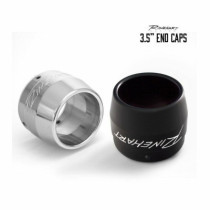 END CAPS STANDARD 3-1/2" EXHAUST BLACK