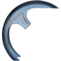 FRONT FENDER 5.5" FOR 21" WHEELS / NATURAL-RAW / STEEL