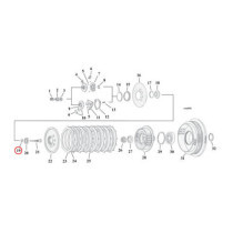 Retaining ring, clutch adjusting screw