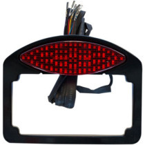 LED TAILLIGHT-LICENSE PLATE-TURN SIGNAL MOUNT / BLACK / ALUMINUM