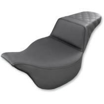 2-UP SEAT STEP UP LS FRONT|REAR VINYL|SADDLEGEL™ PLAIN BLACK