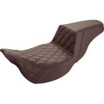 Step Up Seat - Lattice Stitched - Brown - FLH