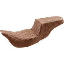 Step Up Seat - Lattice Stitched - Brown -  FLH