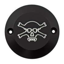 CPV, aluminum point cover ''Skull''. Black CC