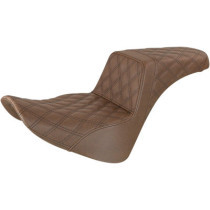 Step Up Seat - Lattice Stitched - Brown