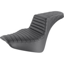 Step Up Seat - Tuck and Roll/Lattice Stitched - Black