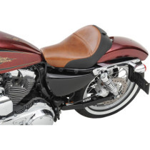 LARIAT SOLO SEAT DISTRESSED BROWN LEATHER WITH GEL HARLEY DAVIDSON